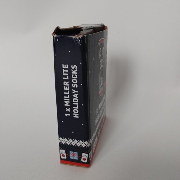Miller Lite Holiday Socks BNIP Beer Socks Christmas Valentines Ugly Sweater - Picture 4 of 4